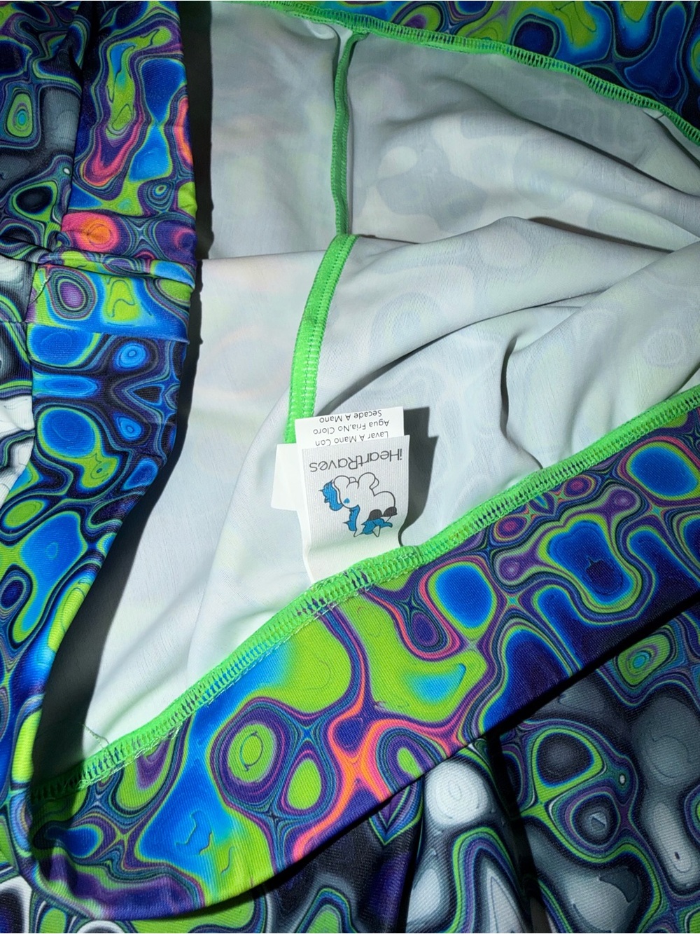 iHeartRaves Acid Rain Festival Bra Top + Pants - Picture 9 of 11
